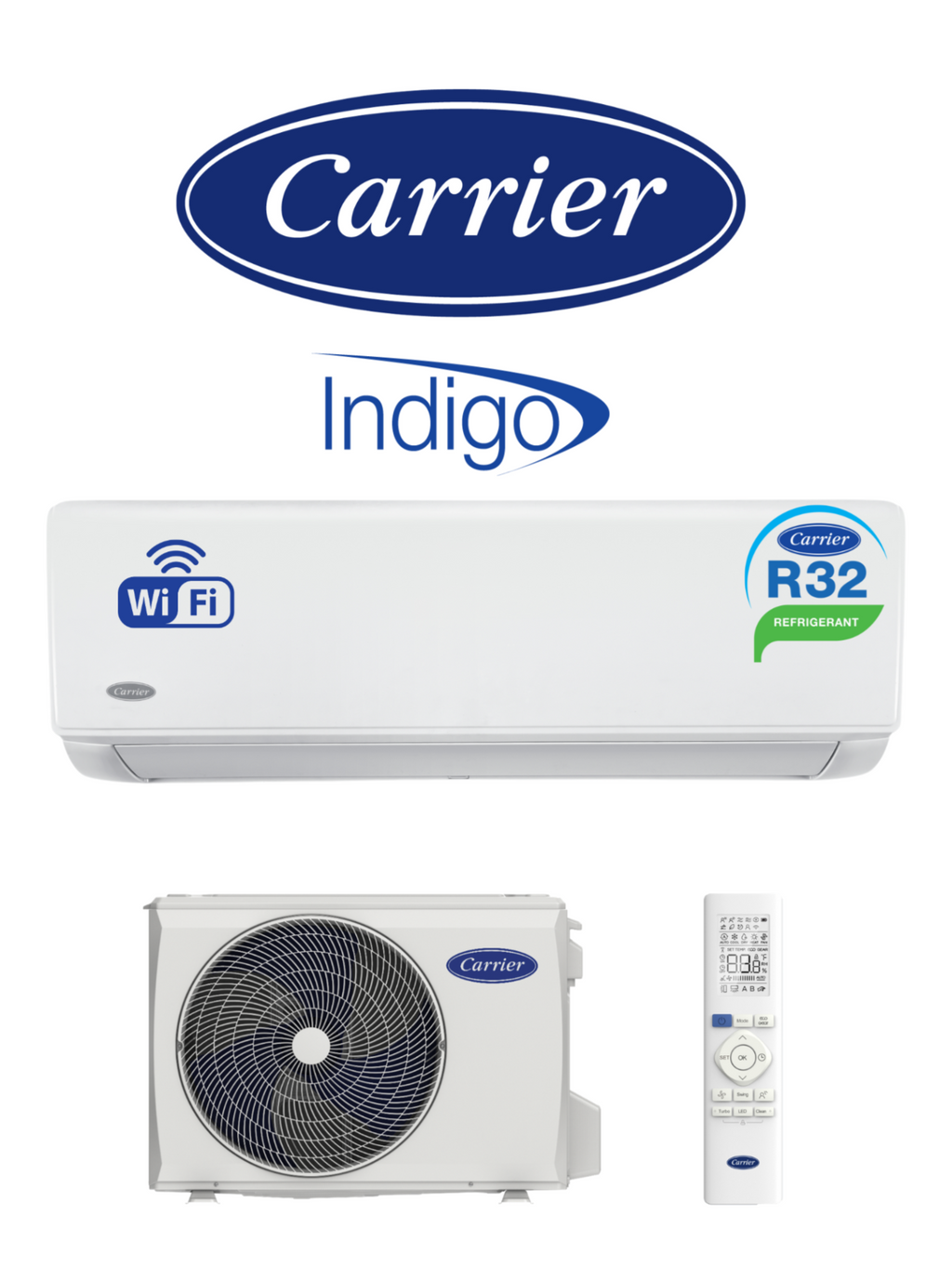 Carrier Indigo Hiwall Inverter R32 – Totaline Parts