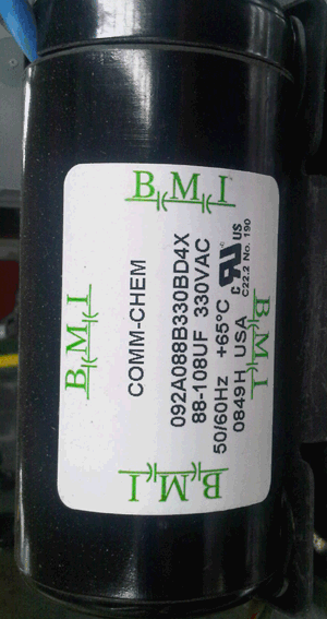 CAPACITOR 88-108 uF 330VAC