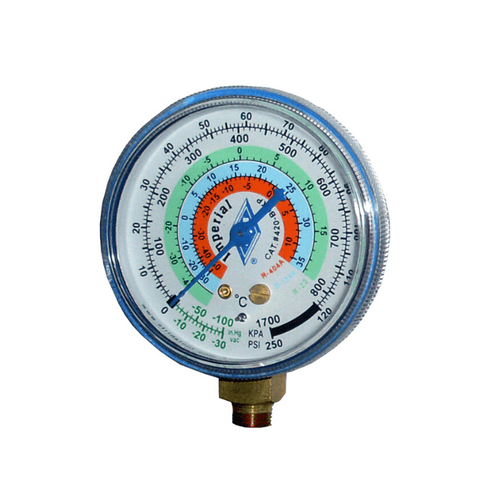 IMPERIAL LOW SIDE GAUGE, R22,R134A,R404A