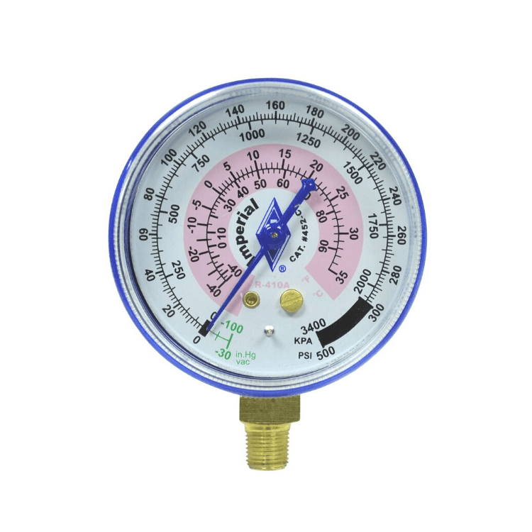 R410A GAUGE 68MM LOWSIDE PSI/KPA