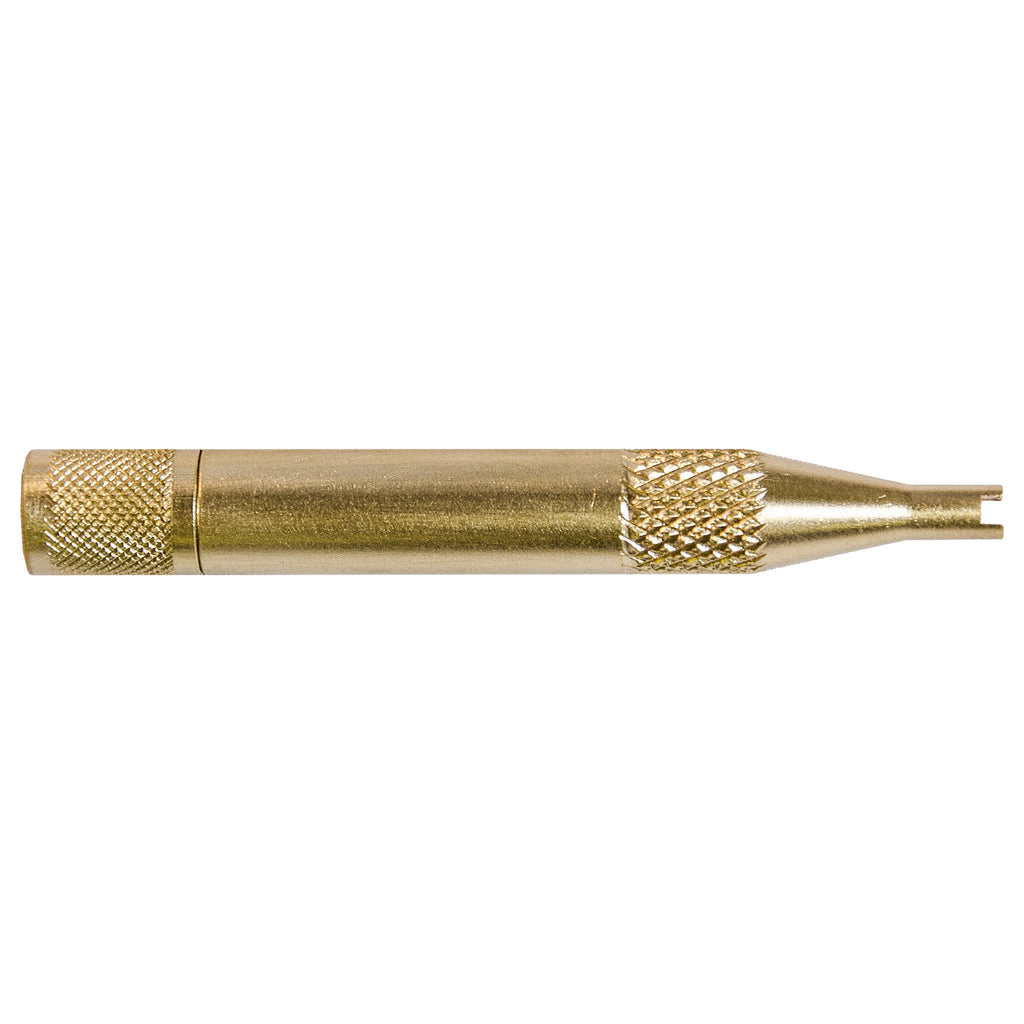 BRASS CORE TOOL WITH 3 X SPARE CORES, USE WITH LOCKABLE CAPS
