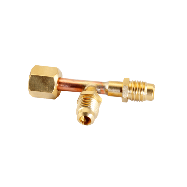 1/4"MF x 1/4"FF x 1/4"MF BRANCH W/CORE